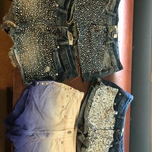 Lot of 4 Victoria’s Secret Pink Shorts Size 0